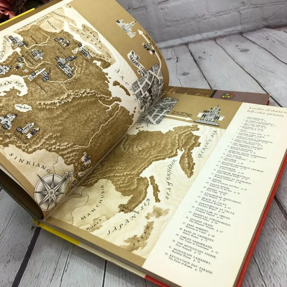 vintage books let's travel in England and soviet union 1961